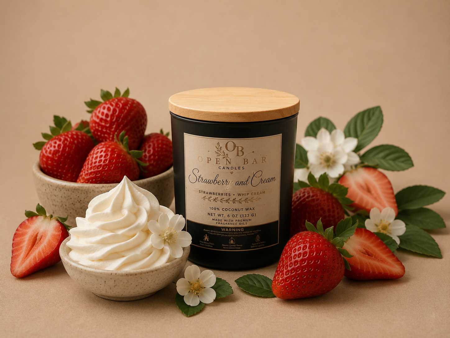 Strawberry and cream 6oz